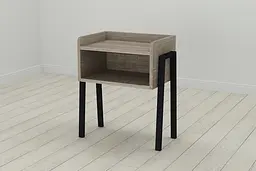Тумба модульна Ferrum-decor Джузі 540x450x320 метал Чорний ДСП Сонома Трюфель 16 мм (FRD-102972)