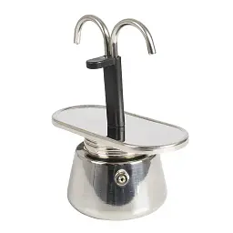 Кавоварка гейзерна Bo-Camp Stainless Steel 2-cups Silver срібляста (2200545) - мініатюра 7