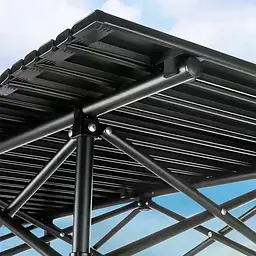 Складаний туристичний стіл 120×55×50 см чорний - мініатюра 6