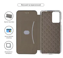 Чехол-книжка для Motorola G04/G24/G04s/E14, G-Case, черный, кожаный чехол-книга из экокожи (PU) и TPU, с магнитом, с подставкой и вместительным кардхолдером, противоударный, защита всего корпуса, ArmorStandart (ARM73899) - мініатюра 3