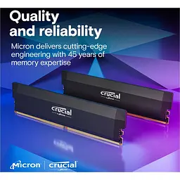Модуль пам'яті DDR5 Crucial 2x32GB 6400MHz Pro OC Black (CP2K32G64C40U5B) [147387] - мініатюра 5