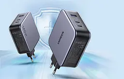 Мережевий зарядний пристрій Ugreen CD289 GaN Fast Charger 140W + Cable USB-C (90549) [99284] - мініатюра 4