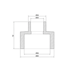 Муфта PPR Thermo Alliance 50х25 перехідна DSB108