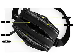 Кросбоді текстильне Confident WT1-5611A - мініатюра 5
