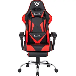 Крісло ігрове Defender Pilot 60 мм поліуретан Black/Red - мініатюра 2