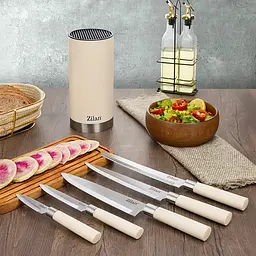 Набір ножів Zilan ZLN1610 beige - мініатюра 4
