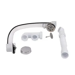 Сифон для ванни Lidz (WHI) 60 03 V002 01 з ревізією (вихід 50 мм) - мініатюра 3