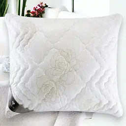 Подушка Ideia Air Dream Classic Троянди чохол на блискавці 70х70 см біла  (8-11755*001) - мініатюра 2
