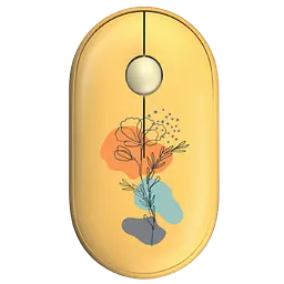 Миша бездротова 2E MF300 Flora Poppy Silent Yellow (2E-MF300WFLORAYW)