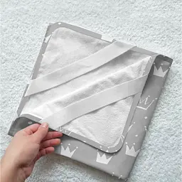 Наматрацник непромокаючий Cosas Grey Crown 70х120 см сірий (WaterSheet_CrownGrey_120) - мініатюра 4