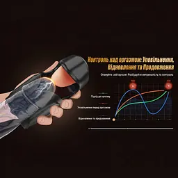 Оральний мастурбатор чоловічий з язичком автоматичний силіконовий 10 режимів 6.5 см - мініатюра 5