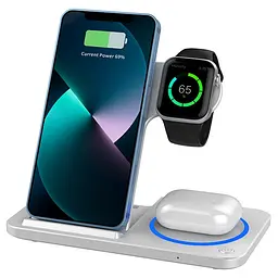 БЗП Wi-W020 3 in 1 Wireless Charger White Wiwu teh0029900