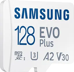 Карта пам'яті Samsung microSDXC EVO Plus 128GB UHS-I U3 V30 A2 + SD Adapter (MB-MC128KA) [83220] - мініатюра 2