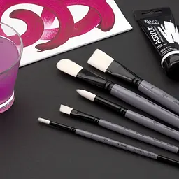 Пензель синтетика кругла INTENSE 1668R №000 довга ручка Rosa - мініатюра 5