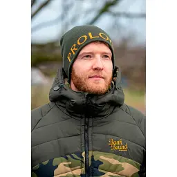 Шапка Prologic Bivy Logo Beanie One size Rifle Green/Orange - мініатюра 2