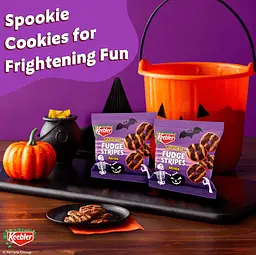 Печиво Keebler Spookie Fudge Stripes Minis Halloween 30шт, 425г - мініатюра 7