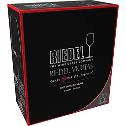 Набір келихів для червоного вина Riedel Veritas Syrah 600 мл 2 шт. (6449/41) - мініатюра 2