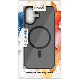 Чохол Ummi Colorful with MagSafe для Apple iPhone 16 Plus (6.7) Чорний / Black - мініатюра 3