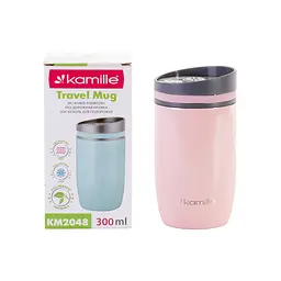 Термокухоль Kamille KM-2048 300 мл рожева - мініатюра 3