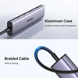 USB-Хаб Ugreen 4-Port USB-C Hub (UGR-15395) - мініатюра 9