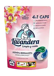 Універсальні капсули для прання Lavandera Jazmín & Bergamota 4 в 1 46 шт