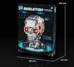 Конструктор череп MJI Skeleton механічний від для дітей та дорослих 1099 деталей - мініатюра 3