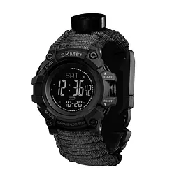 Наручний годинник чоловічий 1356BK Black Tactic Compass Skmei acs0030795