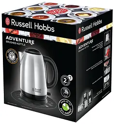 Электрочайник Russell Hobbs Adventure 1.7 л металл серебристо-черный kuh0015319 - миниатюра 6