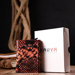 Жіноча шкіряна візитниця KARYA 8х10х2,5 см acs0025887 - мініатюра 10