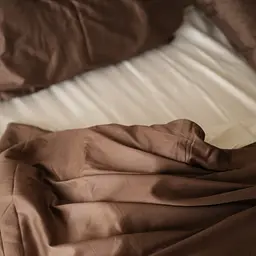Комплект постільної білизни полуторний 150 x 220 см Сатин Chocolate Шоколадний - мініатюра 3