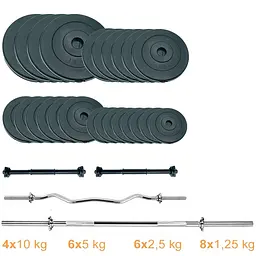 Набір штанг + гантелі Newt Gym Set 2 Rock Pro NE-PL-SET2-110 110 кг - мініатюра 2
