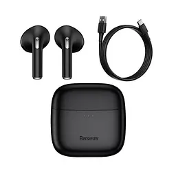 Бездротові навушники Baseus True Wireless Earphones Bowie E8, IPX5, BT5.3, DCLL, 40mAh, 350mAh, 5h, Black NGE8-01 - мініатюра 2