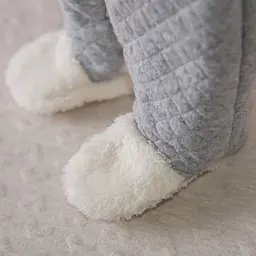 Утеплений комбінезон для немовлят зріст 68 см (3 - 6 місяців) Зефірчик Betis Сірий - мініатюра 4
