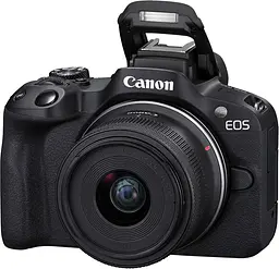 Бездзеркальний фотоапарат Canon EOS R50 Kit RF-S 18-45mm f4.5-6.3 IS STM Black (5811C033) UA [87265] - мініатюра 3