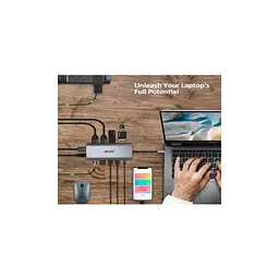 Порт-реплікатор Acer 12in1 Type C dongle USB3.2, USB2.0, SD/TF, HDMI, PD, DP ... (HP.DSCAB.009) - мініатюра 4