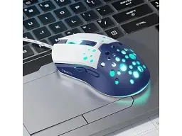 Миша Hoco GM51 Sky Luminous White&Blue - мініатюра 3