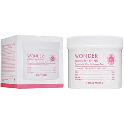 Пади зволожуючі для обличчя Tony Moly Wonder Ceramide Mochi Toner Pad, 70 шт.