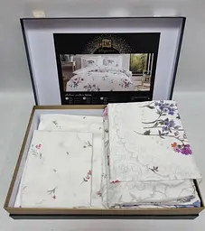 Комплект постільної білизни Komae Lilac Євро Tac pbe0041729 - мініатюра 2