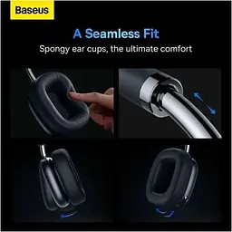 Навушники Baseus Bowie H2 Noise-Cancelling Wireless Headphone сірі (NGTW260013) - мініатюра 3
