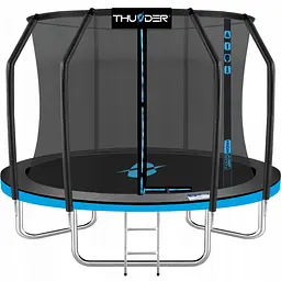 Батут із внутрішньою сіткою THUNDER Inside Elite 6FT 185 см Black/Blue
