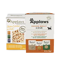 Набір павучів для котів Applaws Chicken Selection in Broth 12 х 70 г - мініатюра 3