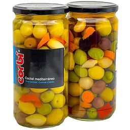 Оливки Corbi Coctel Mediterraneo з кісточкою та овочами 700г.