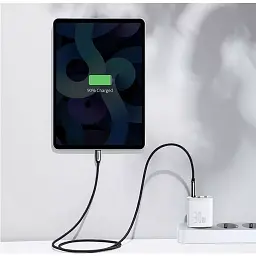 Мережевий зарядний пристрій Baseus Cube Fast Charger 2 USB+Type-C 30 W P10111402213-00 White - мініатюра 7