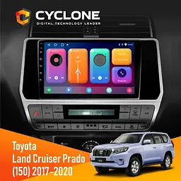 Штатна магнітола Toyota Land Cruiser Prado (150) 2017-2020 Cyclone C10-001 2x32 CPL Cyclone (НФ-00008078)