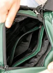 Велика чоловіча сумка бананка Sambag DynamicDart зелена 38 × 21 × 7 см (80411007m) - мініатюра 8