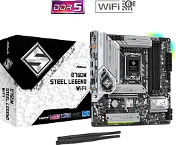 Материнська плата AsRock B760M Steel Legend WiFi (B760M STEEL LEGEND WIFI) (Socket 1700, Intel B760, Micro-ATX) - мініатюра 4