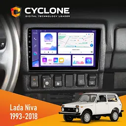 Штатна магнітола Lada Niva 1993-2018 Cyclone C9-011 4x64, DSP Cyclone (НФ-00008879)