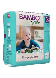 Еко Підгузники Bambo Nature Midi 3 (4-8 кг), 28 шт. Bambo Nature (19253) - мініатюра 2