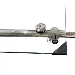 Двері в нішу Koer SR SD06-140x220-TR-01 прозоре скло Easy Clean 8 мм, хром KR5368, універсальні, прозорий, хром - мініатюра 9