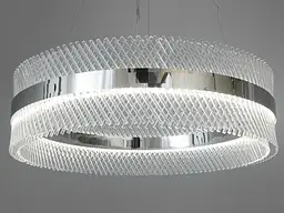 Люстра стельова LED Diasha 7002/800CH 105W, 5775 лм, кришталь, елегантний стиль для вітальні, коридору, спальні